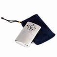 thumbnail image 1 of BIMZUC 2-Pack Outdoor Portable Metal Hand Warmers with Pouches (4.1 inches / 10.4 cm), 1 of 9