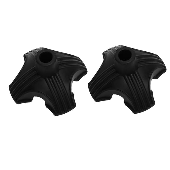 BIMZUC 2 Pack Self Standing Quad Base Replacement 4 Point Walking Support Rubber End 19mm / 0.75 inches