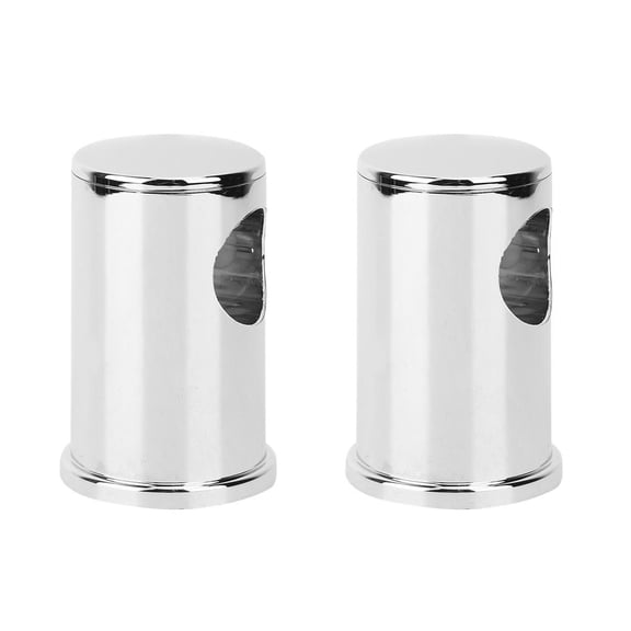 BIMZUC 2Pack SilverWhite ABS Electroplated Shower Rail Bracket Base Durable, MirrorFinish Bathroom Accessory Set