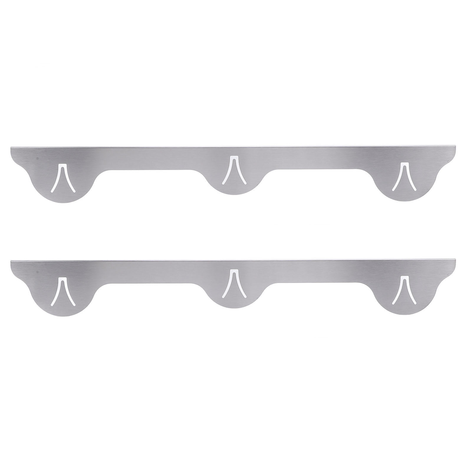 BIMZUC 2‑Pack Stainless Steel Stove Crevice Covers – 59.5 cm Silver, Heat‑Resistant, Easy‑Clean Kitchen Guard for Counter & Oven