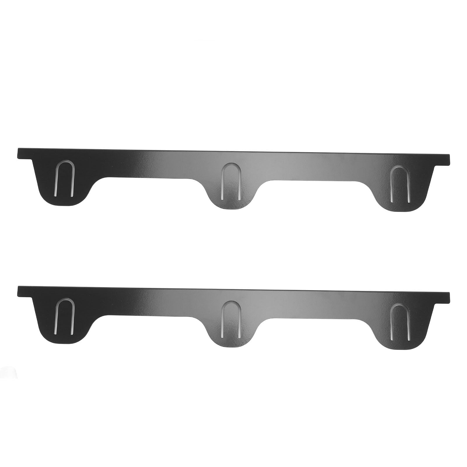 BIMZUC 2‑Pack Stainless Steel Stove Gap Covers – 59.5 × 8 cm Black, Heat‑Resistant, Dust‑Free Kitchen Counter Protector