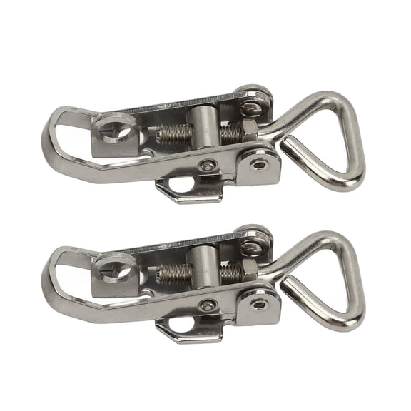 BIMZUC 2 Pcs Boat Anti Rattle Latch 66mm to 75mm (2.60 to 2.95 inches) 304 Stainless Steel Lockable Hold Down Fastener Clamp for Marine Hatch Locker Deck Cabin Hardware Accessories