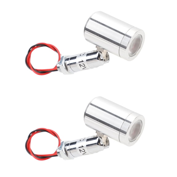 BIMZUC 2 Pcs Mini LED Spotlight DC12V 1W 30 Degree Indoor Accent Up Lights for Jewellery Showcase Bookshelf Hallway, White Light