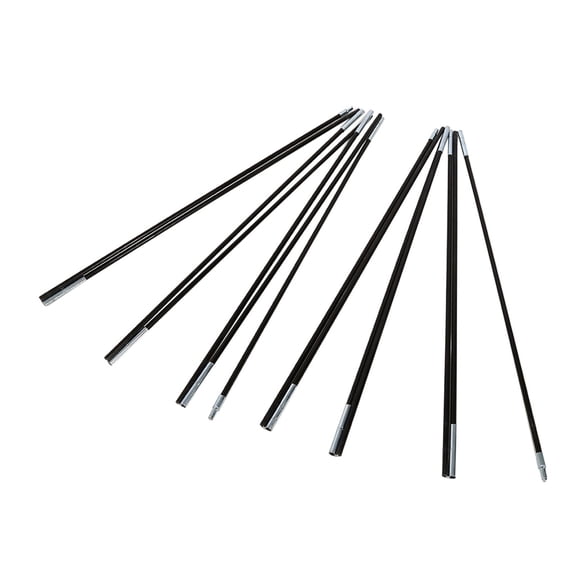 BIMZUC 2 Pcs Outdoor Camping Tent Pole Replacement Kit, 126-Inch Foldable Fiberglass Support Frames
