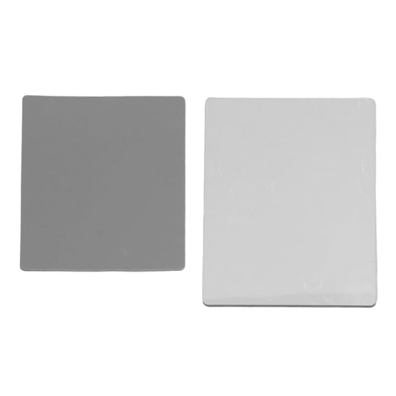 BIMZUC 2 Pcs Set Embossing Mat Polycarbonate Plastic Impression Pad and Silicone Pad for Die Cutting Crafts Machine, Clear and Gray, 8.66 inches / 220 mm