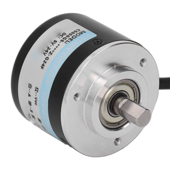 BIMZUC 2 Phase Incremental Rotary Encoder 50mm Outer Diameter IP50 PNP Rotary Encoder DC5-24V 500P/R High Precision Industrial Switch Encoder (2 inches / 5.0 cm)