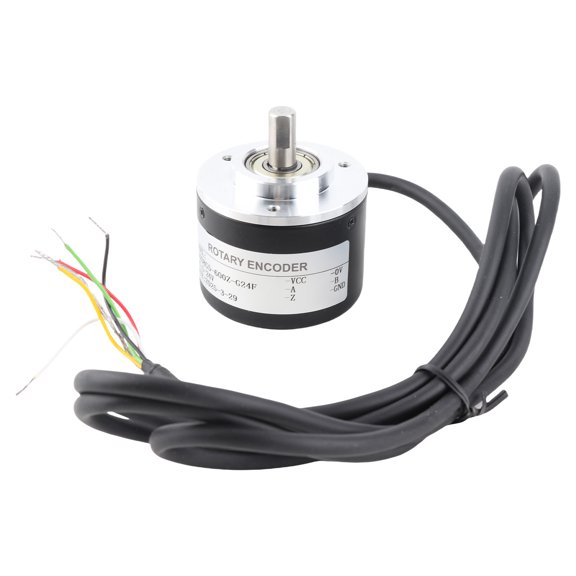 BIMZUC 2 Phase Incremental Rotary Encoder 50mm Outer Diameter IP50 PNP Rotary Encoder DC5-24V 600P/R Efficient Industrial Automation Tool (2 inches / 5.0 cm)