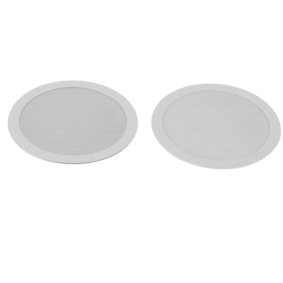 BIMZUC 2-Piece 61mm (2.4 inches) Stainless Steel Reusable Coffee Filter Metal Mesh Discs Replacement for Travel and Home Brewing Mess-Free Eco-Friendly Coffee Maker Accessories