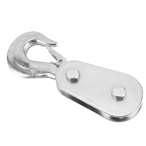 BIMZUC 2 Ton Snatch Block Wire Rope Lifting Pulley with Hook, Metal Winch Snatch Block for UTV ATV Quad Dirt Bike Motocross, 4000 lbs Capacity
