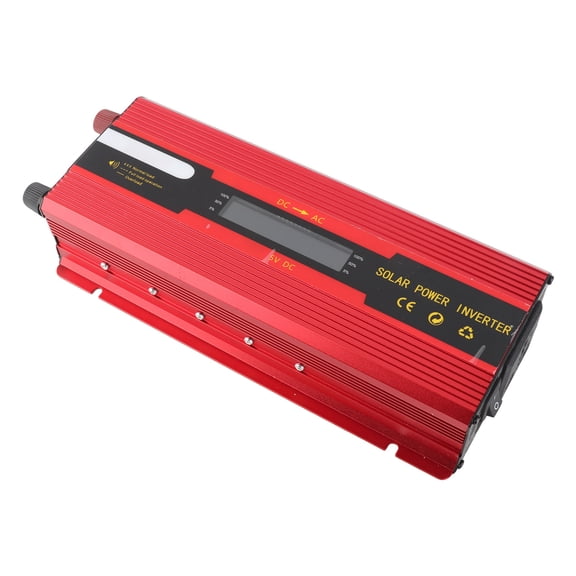 BIMZUC 2000W Portable Solar Power Inverter 12V DC to 220V AC Converter for Home Car with LCD Display Modified Sine Wave
