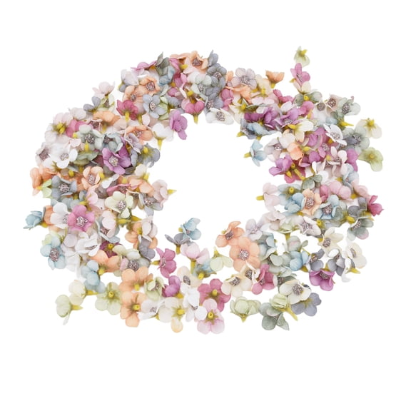 BIMZUC 200Pcs Artificial Silk Wedding Flower Heads 1.0 inch / 2.5 cm DIY Craft Floral Decor for Party and Christening Home Garden Multi Color Bulk Pack Floral Accessories