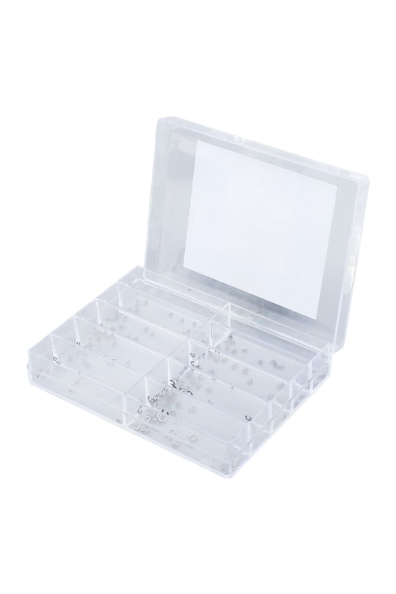 200pcs Assorted Sizes Stainless Steel Watch Pusher Button Snap Ring C-Clip Set (0.06 - 0.12 inches / 1.4 - 3.0 mm) Watchmaker Repair Kit