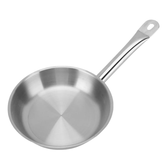 BIMZUC 20cm 3Ply Stainless Steel Skillet  NoCoating, HeatConduction Frying Pan for Gas, Induction & Ceramic Cooktops