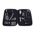 thumbnail image 1 of BIMZUC 27-Piece Mini Tool Set Household Repair Tool Kit, Portable Hand Mechanics Tools with Needle Nose Pliers, Tape Measure, Hex Wrenches, Screwdriver Bits & Handle with Storage Iron Case, 1 of 9