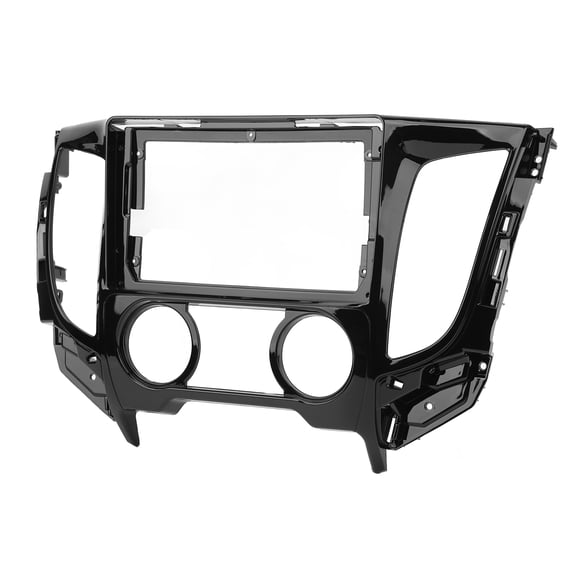 BIMZUC 2DIN Car Stereo Radio Fascia Navigation Panel Trim Replacement Kit for Mitsubishi L200 Triton 2015-2019 Manual AC (17.72 inches / 45 cm)