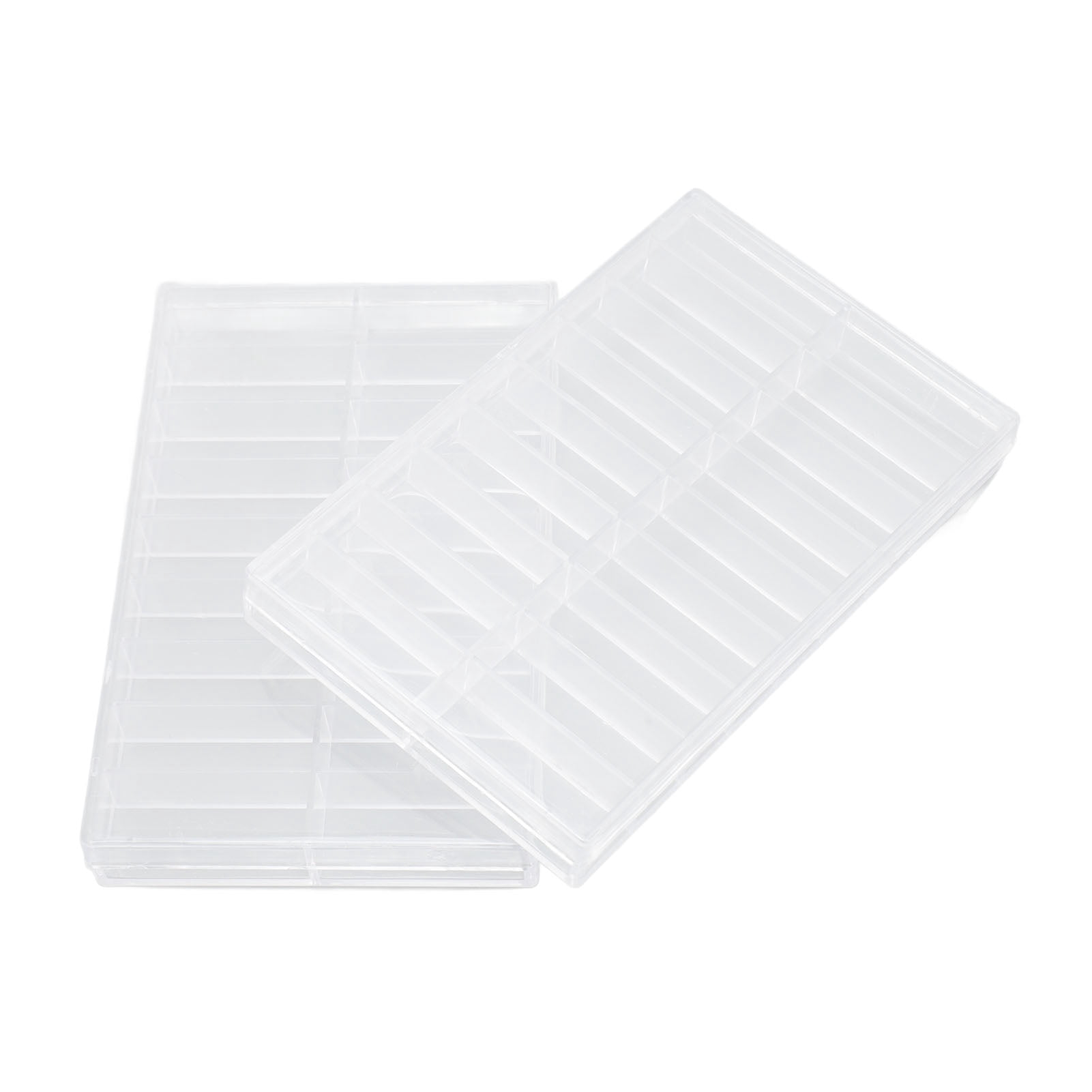 BIMZUC 2PCS 18 Grids Watch Parts Organizer Dustproof Storage Box ...