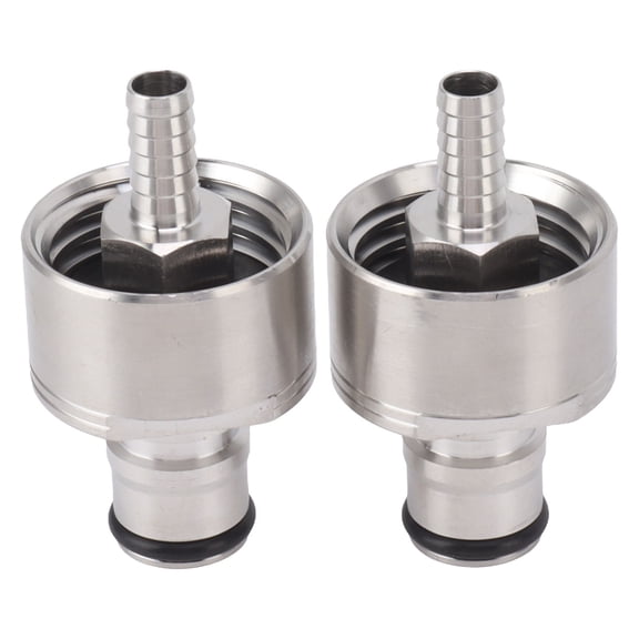 BIMZUC 2PCS Stainless Steel Carbonation Cap Forced Carbonation PET Bottle Filling CO2 Coupling Cap for Soda Beer Home Brewing
