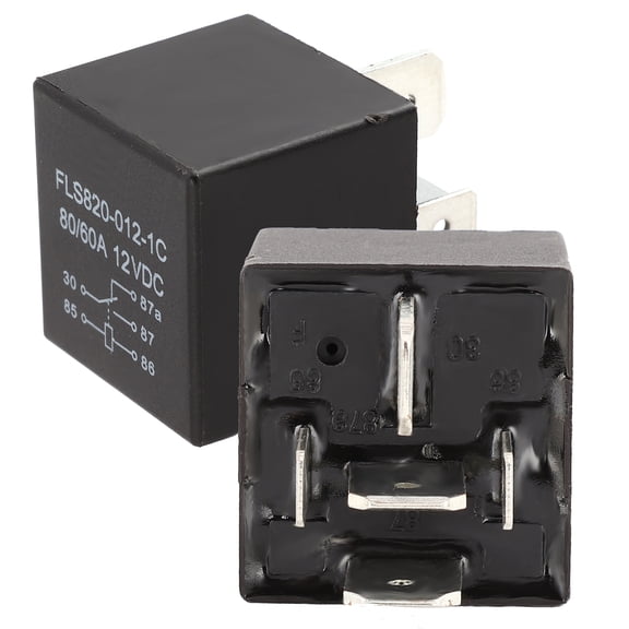 BIMZUC 2Pcs 5Pin Winch Solenoid Relay Contactor 12V 80A Universal for ATV UTV Truck Boat Van