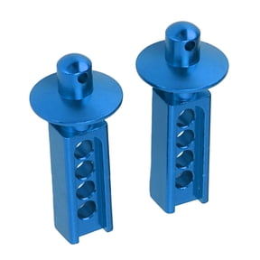 BIMZUC 2Pcs Aluminum Front Body Mount Post Parts for Traxxas Mini E-Revo Slash 1/16 Scale RC Cars, Blue, 2 Pack