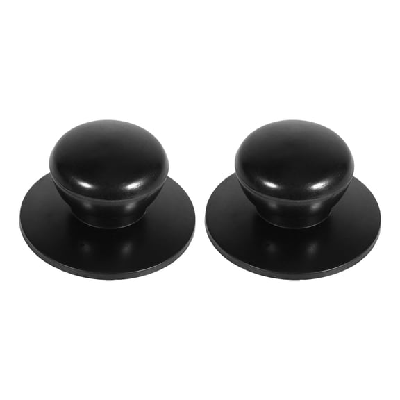BIMZUC 2Pcs Black Kitchen Cookware Saucepan Kettle Lid Replacement Knobs Cover Holding Handles, Bakelite Heat Resistant Pot Lid Knob for 6mm Mounting Hole