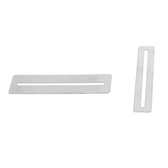 BIMZUC 2Pcs Guitar Fretboard Guard Fret Board Protector Metal Instrument Accessory for Fretting Maintenance Repair Luthier Tool Setup - 3.94 inches / 10 cm Long Durable Rustproof Guards