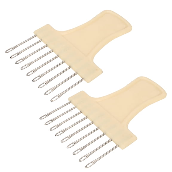 BIMZUC 2Pcs Knitting Machine Transfer Comb 9 Needles for KH260 KH230 KH270 SK151 SK155 Durable Plastic Metal Essential Sewing Machine Parts & Accessories Knitting Tool Replacement