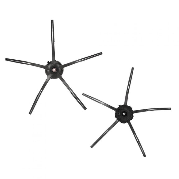 BIMZUC 2Pcs Side Brush Replacement Accessory for XIAOMI Roborock S6 S5 E35 E2 Sweeping Robot, Durable Black Corner Cleaning Edge Sweeper Vacuum Parts, 2.4 inches / 6 cm