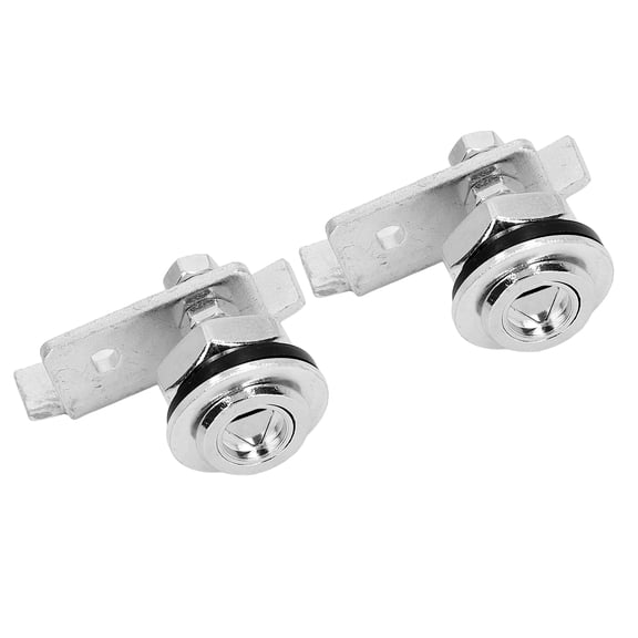BIMZUC 2Pcs Universal Electric Elevator Triangular Key Lock for Mitsubishi, Ambidextrous Hardware Locks Heavy-Duty Metal Construction, 2 Count
