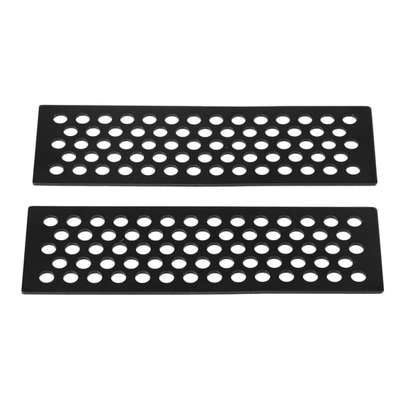 BIMZUC 2pcs Aluminium Sand Ladders Recovery Board Ramp Tool for 1/10 RC Crawler Cars Black - Premium Metal Upgrade Parts for Off-Road Traction (4.76 inches / 12.1 cm)