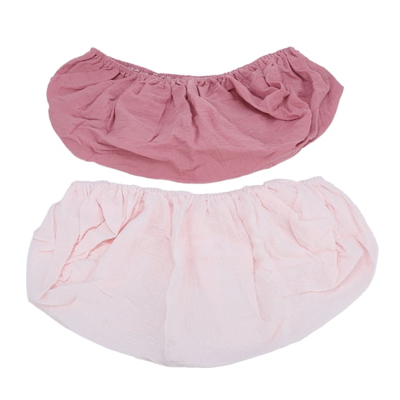 BIMZUC 2pcs Changing Pad Cover Soft Breathable Diaper Changing Table Pad Cover Solid Color Changing Pad Sheets for Baby Nursery Room Light Pink Ultra Soft Comfort, 32x16 in / 81x40 cm