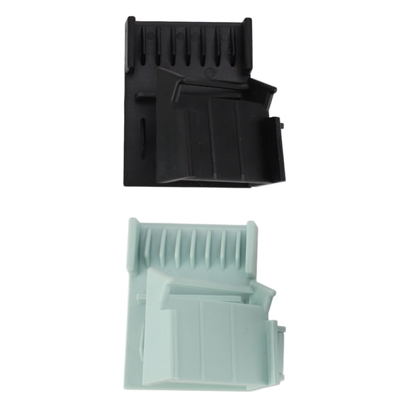 BIMZUC 2pcs Hair Clipper Guides Combs for Split Ends, Heat Resistance Rounded Teeth Precise Cutting Hair Trimmer Guards, Black and Green (5.51 inches / 14 cm)