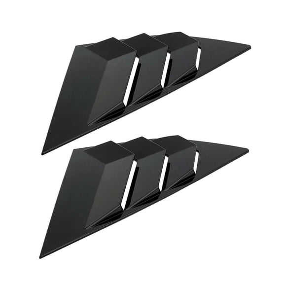 BIMZUC 2pcs Rear Window Louvers Car Rear Window Blinds Side Tuyere Louvers Vent Replacement for Focus ST RS MK3 Hatchback Black ABS Plastic Custom Fit[cite: 1]
