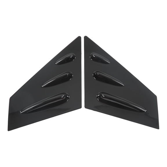 BIMZUC 2pcs Rearview Mirror Side Spoiler Window Scoop Louvers Cover Trim Replacement For Subaru WRX STI 2015-2021 Exterior Automotive Accessories Protection Decoration Left Right Pair Black