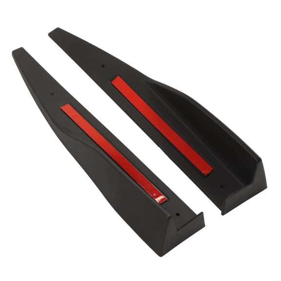 BIMZUC 2pcs Side Skirt Spoiler Left Right Wing Panel Body Kit Universal Replacement For Ford Mustang Roush 2015-2019 Black Matte Finish 15 Inches / 38.1 cm Length Auto Exterior Accessories
