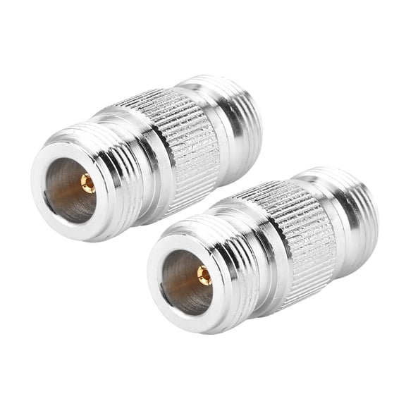 BIMZUC 2pcs Type N Female to Type N Female RF Connector Coaxial Adapter Test Converter 7 inches / 17.8 cm