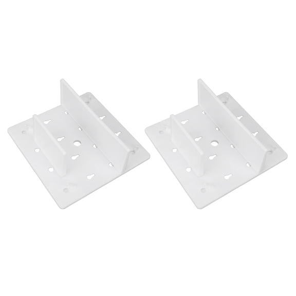 BIMZUC 2pcs Wall Mount Display Pegboard Adjustable Combination Hanging Peg Board White Plastic Wall Organizer Storage Rack for Living Room Kitchen Bedroom Dormitory No Drill Installation Required