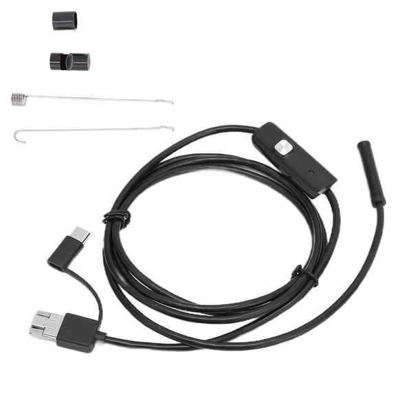 BIMZUC 3 in 1 HD Endoscope Camera 7mm Lens Micro Borescope 4.9 ft / 1.5m for Android Mobile Phone Computer Auto Repair Air Conditioning Duct Inspection