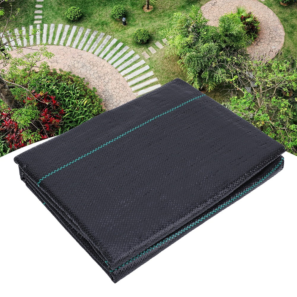 BIMZUC 3.3ft x 33ft Heavy Duty Weed Barrier Fabric Landscape Ground Cover Membrane for Garden Flower Beds and Pathways UV Resistant High Permeability Geotextile 1m x 10m Black