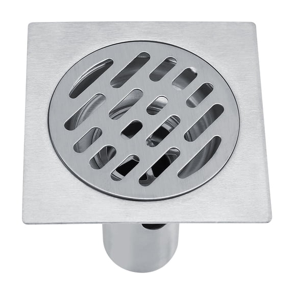 BIMZUC 3.86 Inches Thickened Stainless Steel Bathroom Shower Floor Drain Square Waste Grate Anti Odor