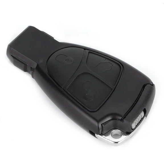 BIMZUC 3 Button Car Remote Key Fob Shell Case Replacement Blank Blade Fit for Mercedes Benz C E ML S SL SLK CLK Class Vehicles No Internal Electronics Included (2.75 inches / 7 cm Length)