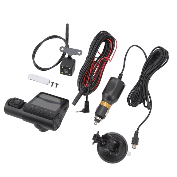 BIMZUC 3 Channel Dash Cam 1080P Triple Car Camera Front Rear Inside Night Vision Driving Recorder