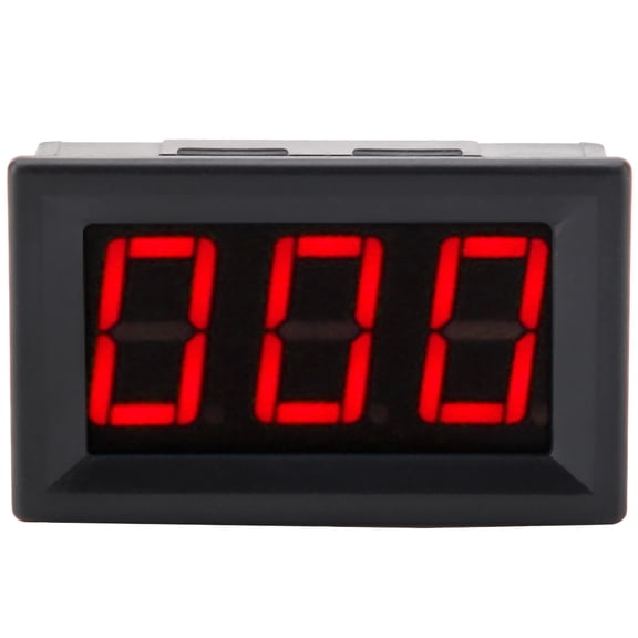 BIMZUC 3 Digits LED Digital Ammeter Current Meter Panel Micro Adjustment DC0-1A (Red) 10 inches / 25.4 cm