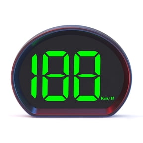 BIMZUC 3-Inch Digital GPS Car Speedometer Heads-Up Display Plug and Play Non-destructive Universal Speed Display KMH Green Font (3 inches / 7.6 cm)