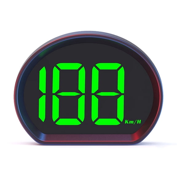 BIMZUC 3-Inch Digital GPS Car Speedometer Heads-Up Display Plug and Play Non-destructive Universal Speed Display KMH Green Font (3 inches / 7.6 cm)