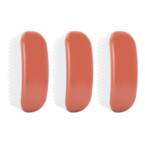 BIMZUC 3-Pack Multifunction Cleaning Brushes - Red Portable Brush for Shoes and Clothes
