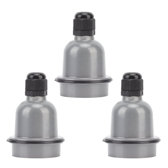 BIMZUC 3 Pcs E27 Lamp Holder Waterproof Good Heat Insulation Anti Melting Ceramic E27 Light Socket Extender Base Set, Durable Aluminum Copper Wire Materials (2x2x3.1 inches / 5.2x5.2x8 cm)