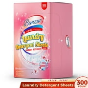 BIMZUC Laundry Detergent Sheets, up to 400 Loads Soap Washer Sheet Eco Friendly Washing 200 Count - Fresh Scent for Travel & Home