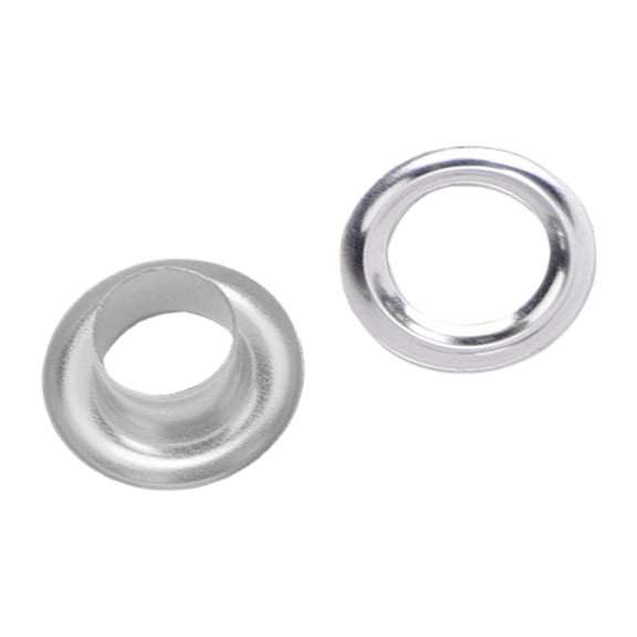 BIMZUC 300 Sets 6mm / 0.24 inches 201 Stainless Steel Grommets Eyelets with Washers for Clothes Shoes Bags Belts Wallets Crafting Fasteners - Silver