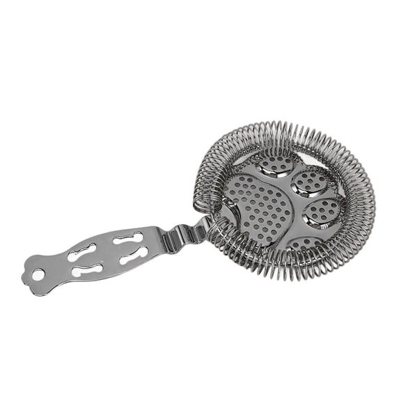 BIMZUC 304 Stainless Steel Cocktail Strainer – Dual‑Purpose Bar Tool for Ice, Wine, and Cocktail Filtration, 4‑Prong Mesh, Ideal for Home & Professional Use