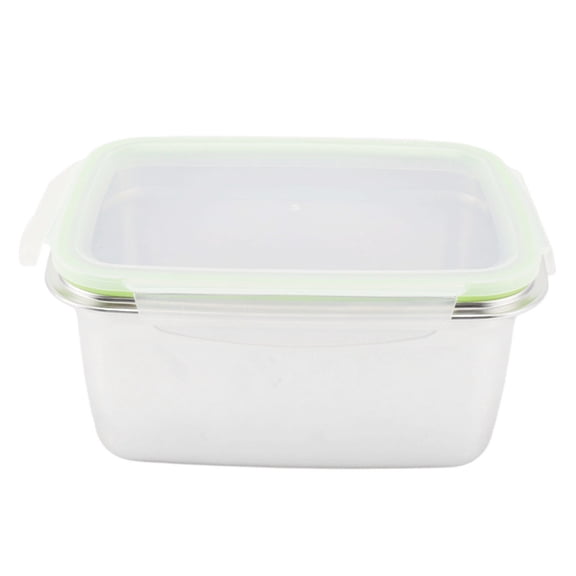 BIMZUC 304 Stainless Steel Lunch Box Leakproof Food Storage Container, Extra Large Square Bento Box Meal Prep Containers for Adults 2800ml / 94.6 oz / 9.45 inches